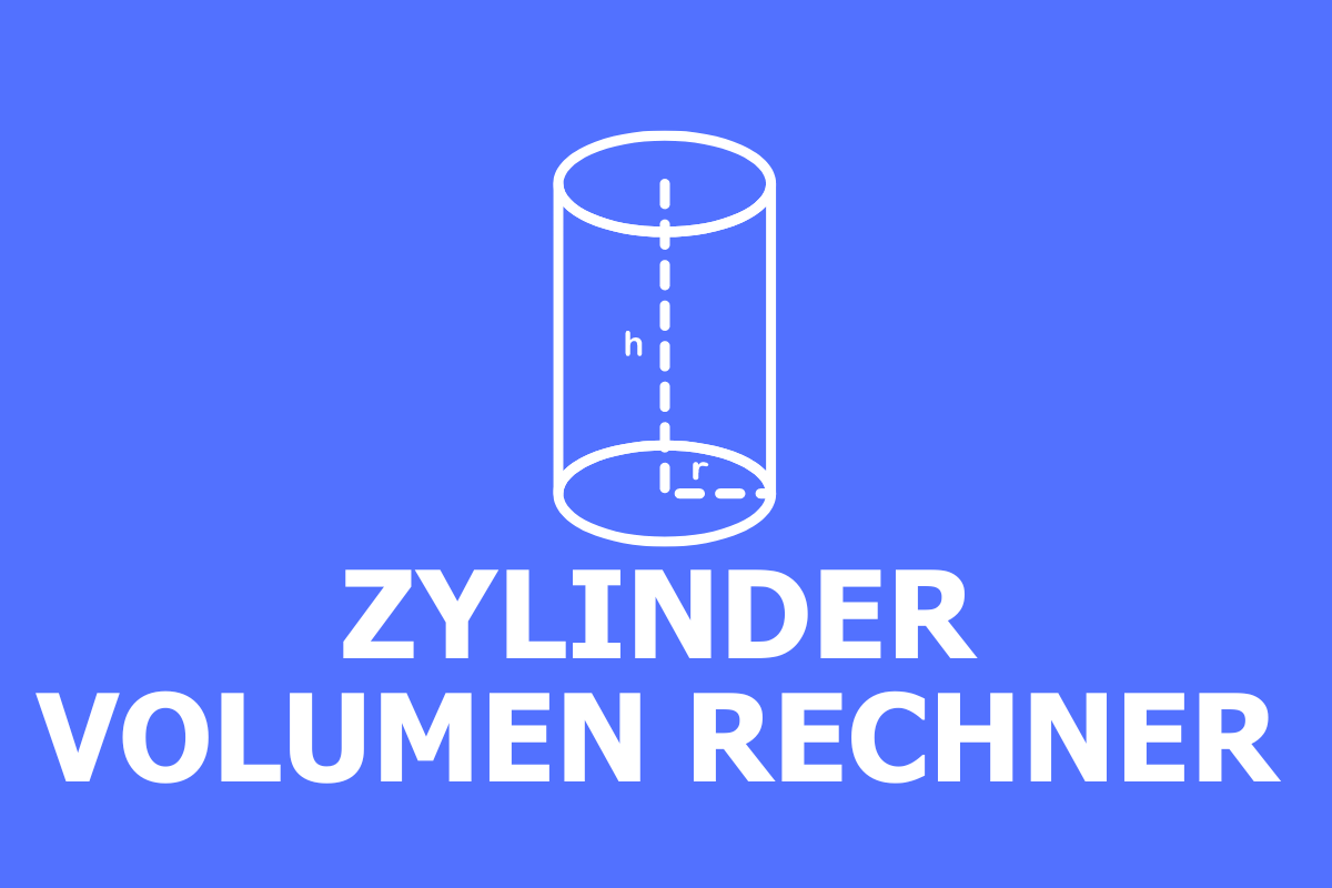 Zylinder Volumen Rechner (Liter, m³ & cm³)